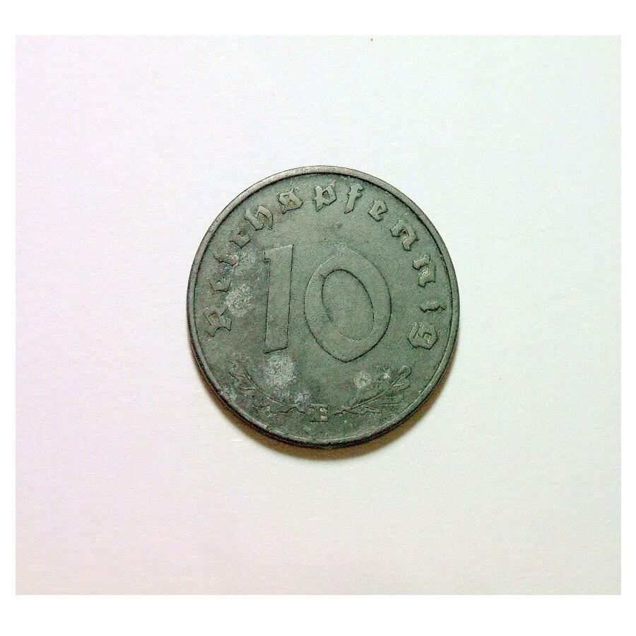 特年 德国第三帝国1943年E版10芬尼 爽品