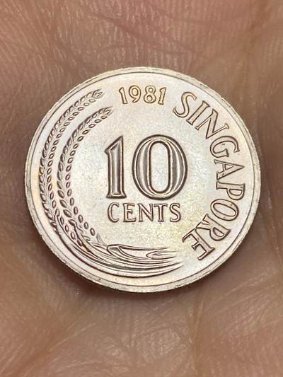 2025年第六十四场(总第九十场）外国好品散币(免佣金) - 好品–新加坡1981年10分(独立后首套流通硬币)
