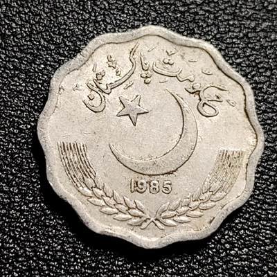 泉币菌-第50场-周末捡漏场 巴基斯坦10派沙 22mm 铝币异形 