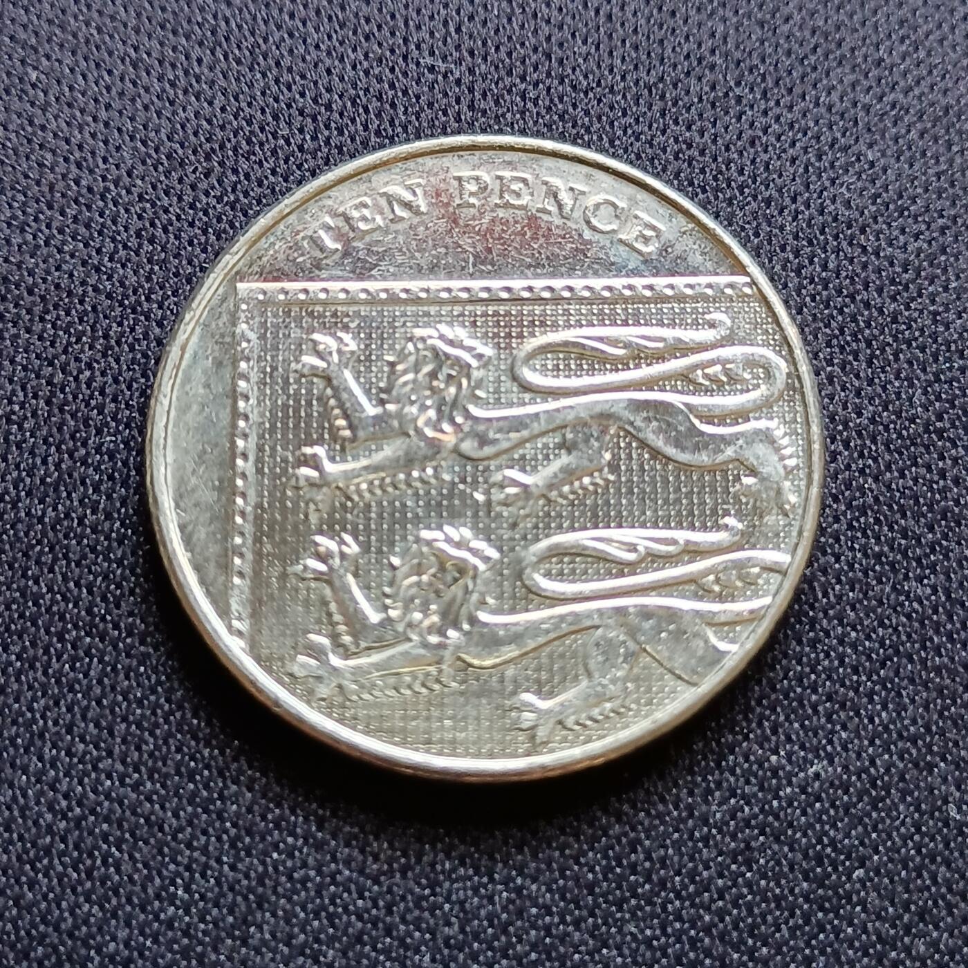【游宝拍卖】乙巳蛇年54期 周二集拍 英国 10便士 盾徽版