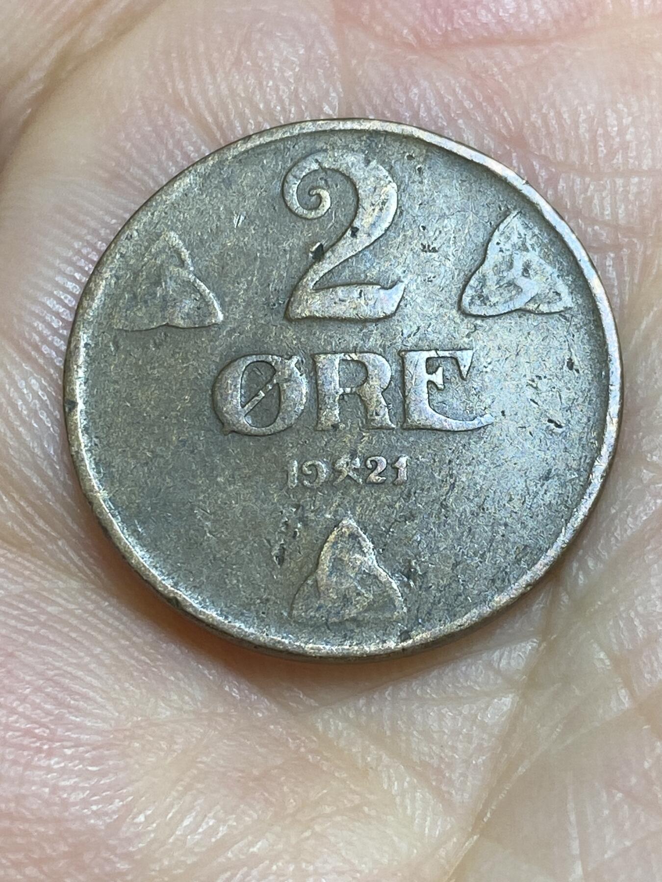 2025年第六十五场(总第九十一场）外国好品散币(免佣金) 挪威🇳🇴1921年2欧尔(哈康七世早期)