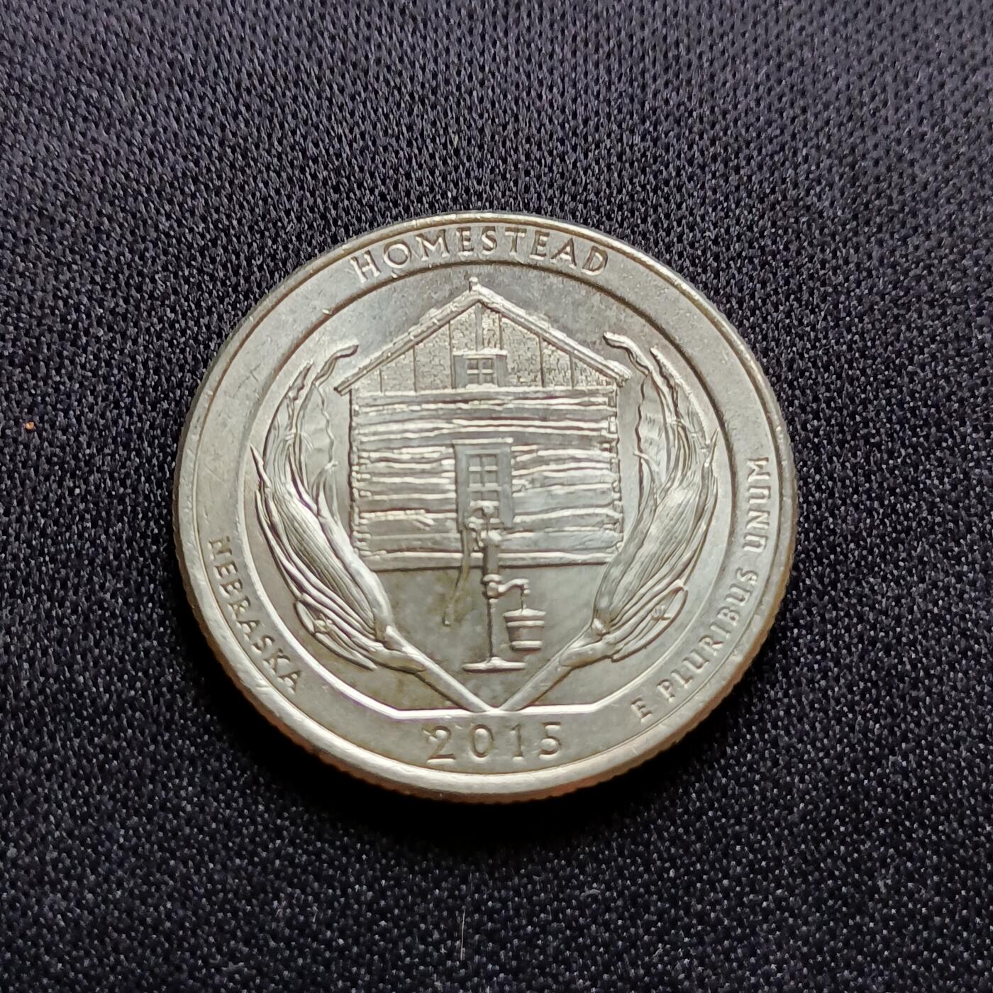 【游宝拍卖】乙巳蛇年54期 周二集拍 美国25美分纪念币 大沼地国家公园
