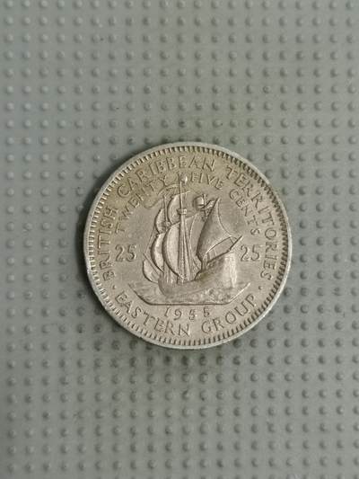 2025年第61场各国散币拍卖（总第61场） - 英属东加勒比1955年25分