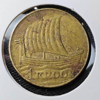 KK钱币收藏小铺 第300期 百期特拍3连拍第2场  周末发货 - 爱沙尼亚1934年1克朗 少见品相！