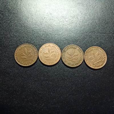 邮泉阁限时拍卖第十七场 各国硬币专场（拍卖结束后请付邮费，存留时间过长需全部邮寄） - 德国1950年1芬尼