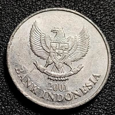 泉币菌-第50场-周末捡漏场 光品 印度尼西亚100卢比铝币 鹰徽 鹦鹉图案