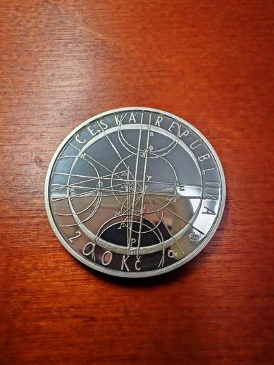 长老汇蛇年精选第二十场拍卖 2009捷克天文学家开普勒200克朗精制银币，克书90美金