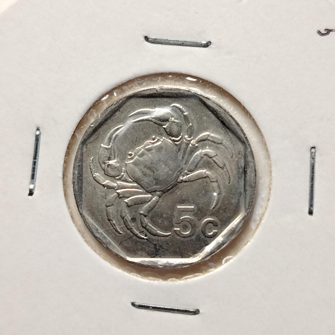 布加迪🐬～世界钱币(上海)🌾第 227 期 /  各国套币和散币 马耳他🇲🇹 2001年 5分