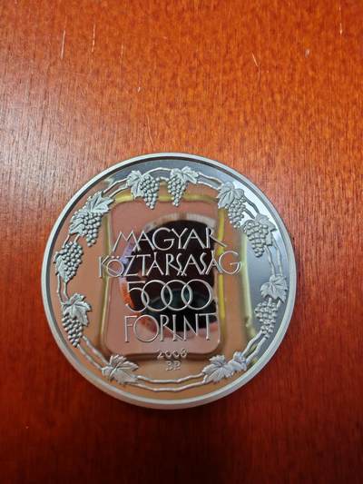 长老汇蛇年精选第二十场拍卖 获奖币！2008匈牙利欧洲遗产托卡伊葡萄酒产区5000弗林特精制银币（2）