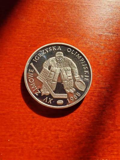 长老汇蛇年精选第二十场拍卖  1987波兰冬奥500兹罗提精制银币，克书40美金
