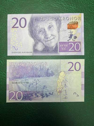 全新Unc 瑞典2015年20克朗 - 全新Unc 瑞典2015年20克朗