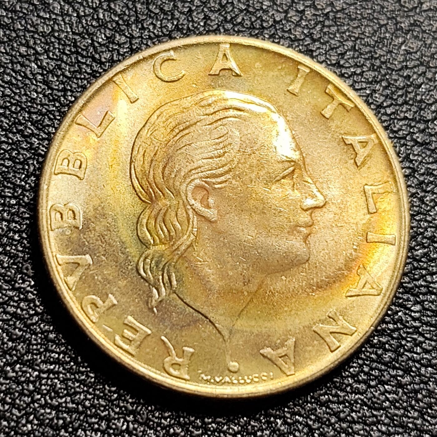 泉币菌-第50场-周末捡漏场 极美 意大利1978年200里拉 丰收女神 齿轮 铝青铜币 外国硬币 24mm 