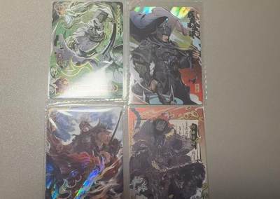 秋萤阁第7期 (7月12日周六晚上23点截拍，欢迎竞拍)  - 卡游三国 散卡4张 关羽张辽纪灵张飞