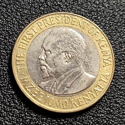 泉币菌-第50场-周末捡漏场 肯尼亚2005年 10先令双色币