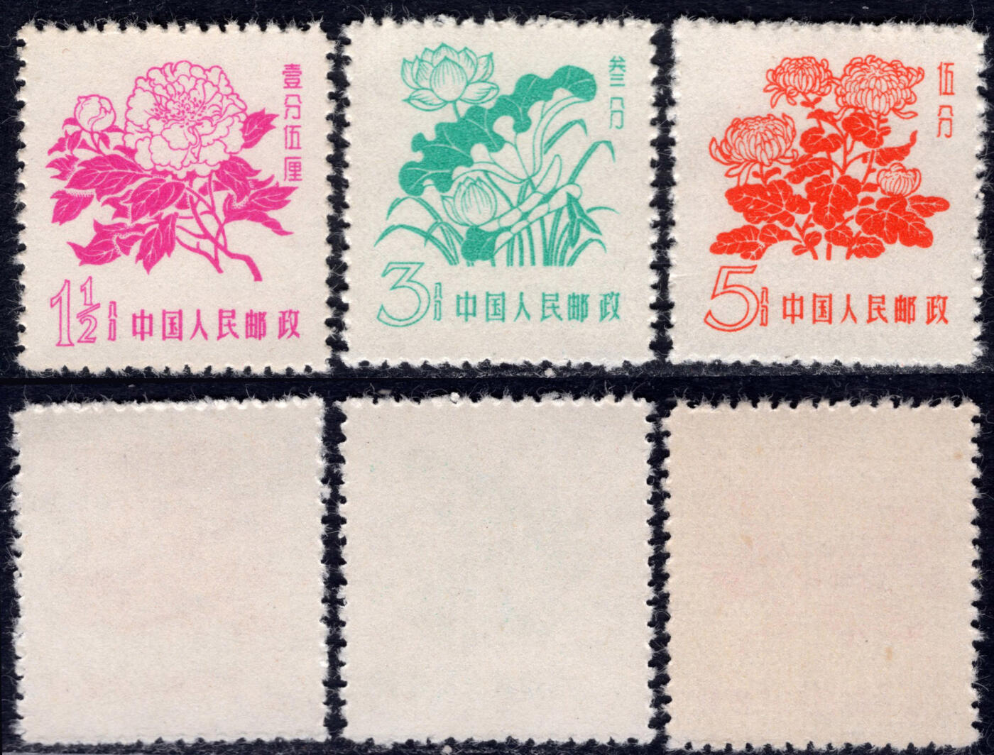 洪涛臻品批发群 精选邮票限时拍卖第1041期  普10花卉 新全套 近全品-全品