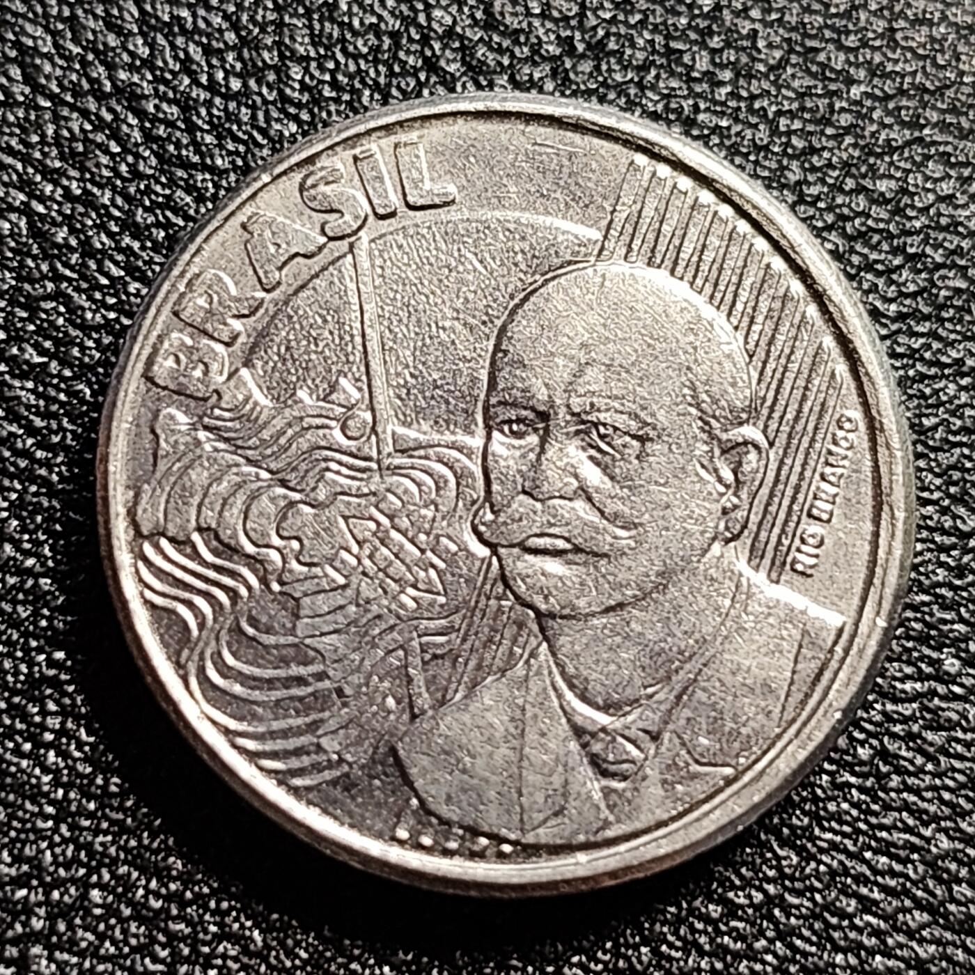 泉币菌-第50场-周末捡漏场 巴西50分 历史学家里约布兰科 直径22.9mm 厚重
