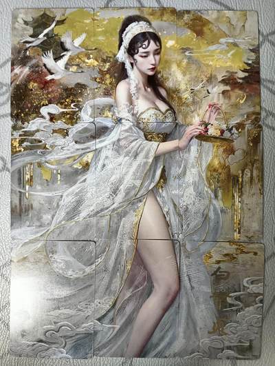 花开卡拍第30期（7月13号周日截拍，品控勿拍!!!拍品不寄存，运费5元，自制卡难免瑕疵，可能存在轻微撞角爆边等出厂瑕疵，品控介意勿拍！） - 燎原焱卡文化刷子妖姬传白素贞九拼