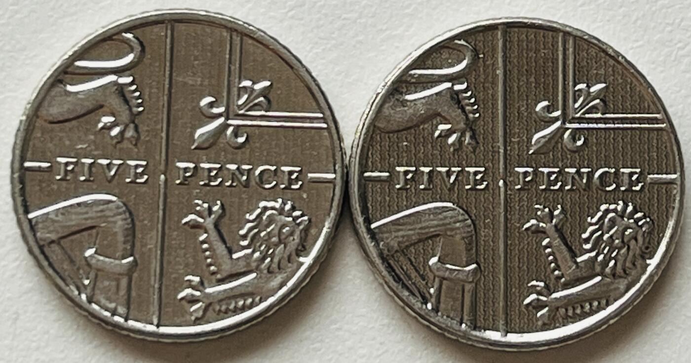 神仙姐姐-中外币专场16 英国5便士一组