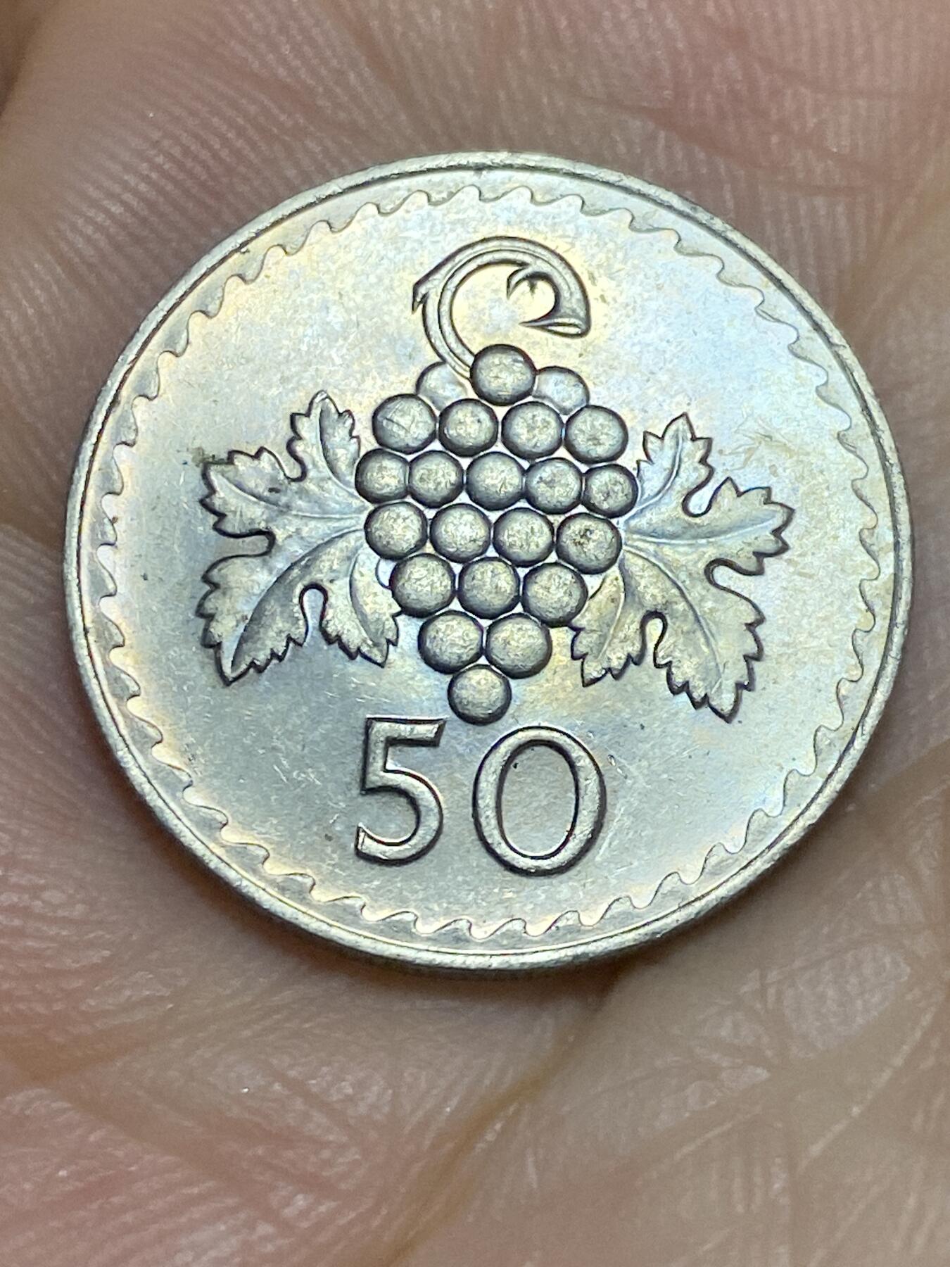 2025年第六十四场(总第九十场）外国好品散币(免佣金) 好品–塞浦路斯🇨🇾1981年50米尔(葡萄粒粒饱满)