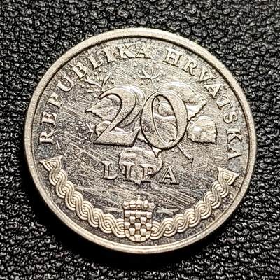 泉币菌-第50场-周末捡漏场 - 克罗地亚2003年20利帕20里帕硬币 18.5mm 