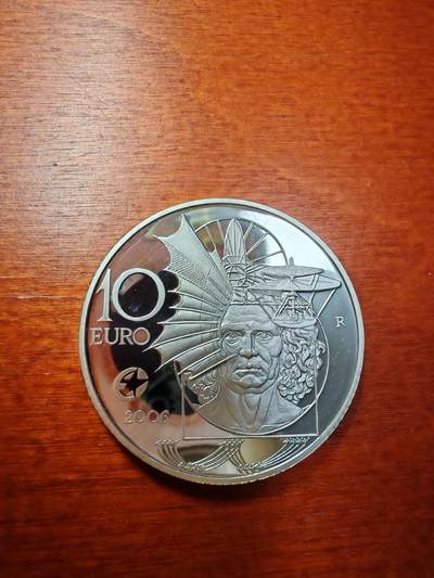 长老汇蛇年精选第二十场拍卖  2006意大利达芬奇10欧元精制银币