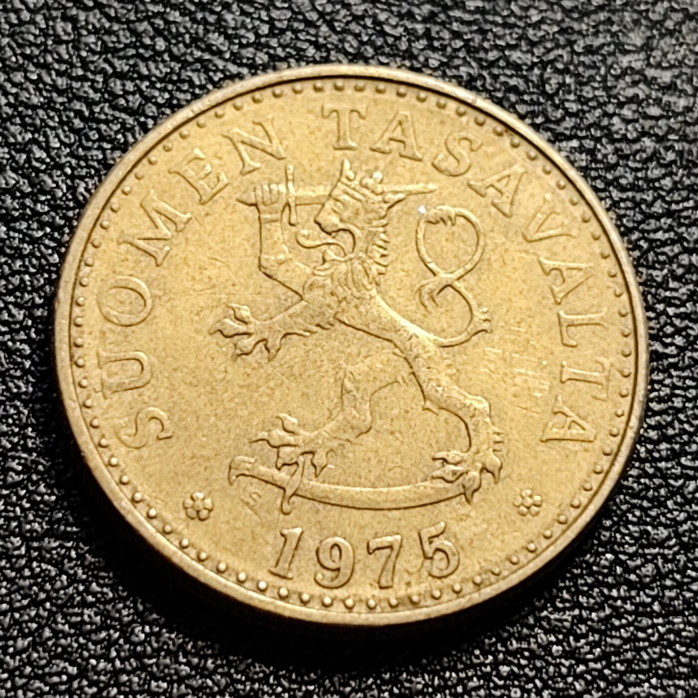 泉币菌-第51场-各国散币场 芬兰20芬尼 皇冠狮子 23mm