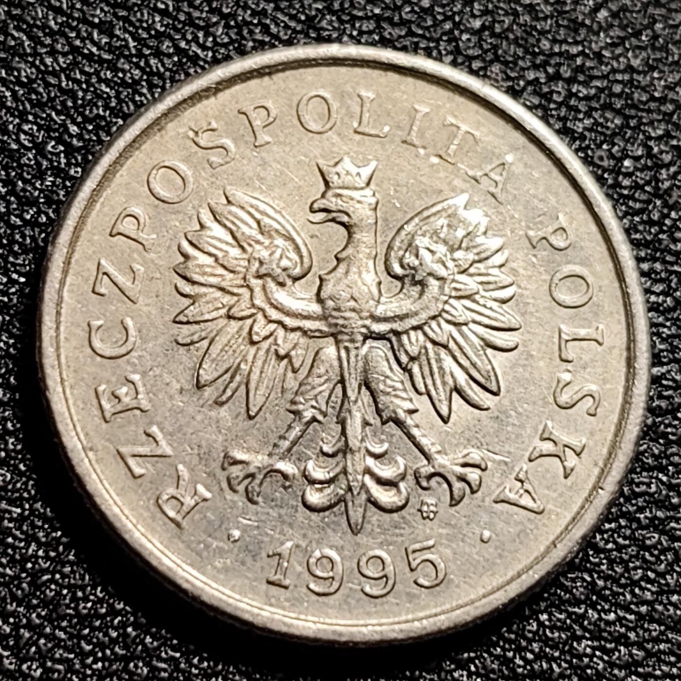 泉币菌-第50场-周末捡漏场  波兰 1995年1兹罗提硬币 23mm 镍币