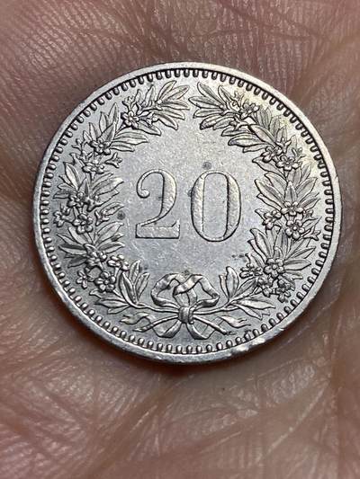 2025年第六十四场(总第九十场）外国好品散币(免佣金) - 瑞士🇨🇭1985年20生丁(无标版)