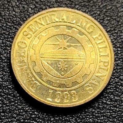 泉币菌-第50场-周末捡漏场 菲律宾25分 黄铜币 20mm 