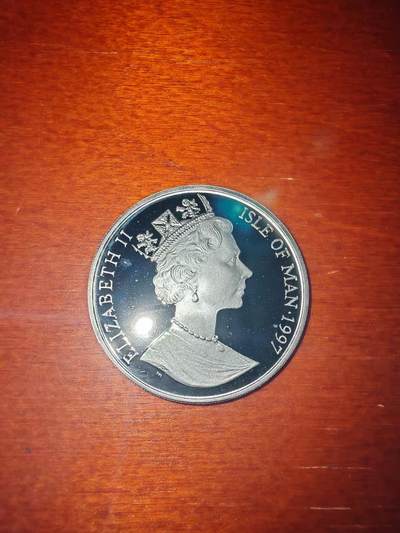 长老汇蛇年精选第二十场拍卖 1997马恩岛维京人1/2克朗银币，15克999银