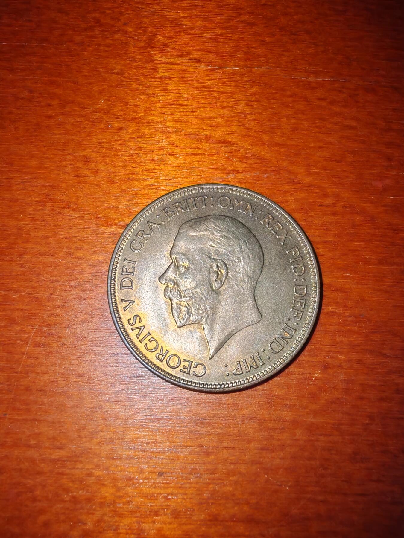 长老汇蛇年精选第二十场拍卖 1935英国乔治五世1便士铜币，透打，未流通品，克书价高