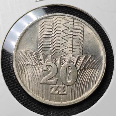 KK钱币收藏小铺 第300期 百期特拍3连拍第2场  周末发货 -   1973波兰20兹罗提 好品