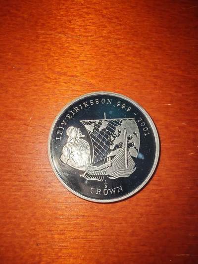 长老汇蛇年精选第二十场拍卖 1997马恩岛维京人1/2克朗银币，15克999银