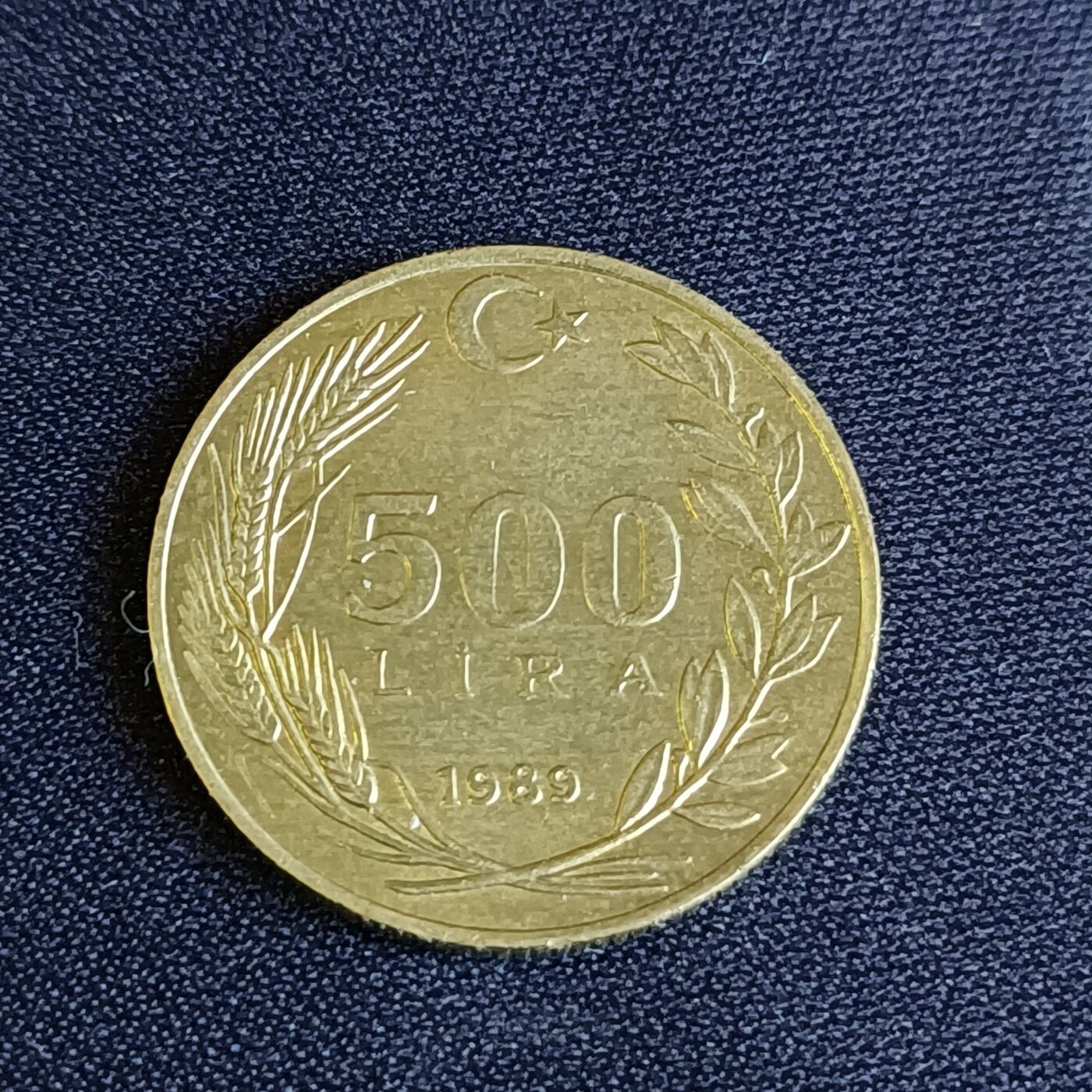 【游宝拍卖】乙巳蛇年54期 周二集拍 土耳其 500里拉 黄铜版