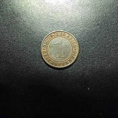 邮泉阁限时拍卖第十七场 各国硬币专场（拍卖结束后请付邮费，存留时间过长需全部邮寄） - 德意志魏玛共和国1924年1芬尼A版