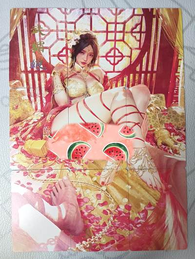 花开卡拍第30期（7月13号周日截拍，品控勿拍!!!拍品不寄存，运费5元，自制卡难免瑕疵，可能存在轻微撞角爆边等出厂瑕疵，品控介意勿拍！） - 燎原焱卡文化刷子妖姬传武媚娘九拼