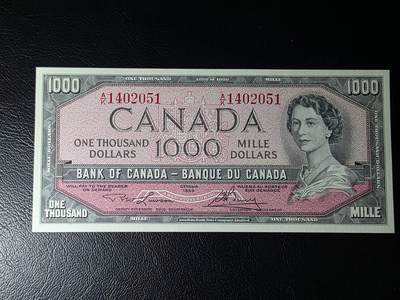 叁拾收藏第29期 - 加拿大1954年风景版1000元   UNC