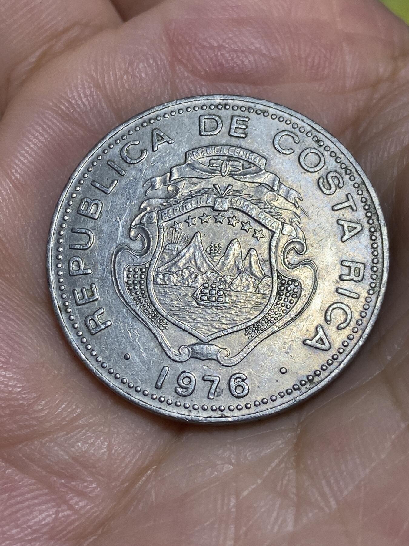 2025年第六十五场(总第九十一场）外国好品散币(免佣金) 哥斯达黎加🇨🇷1976年1科朗(第七版，首发年仅发行2年)