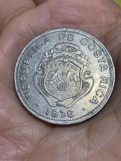 2025年第六十五场(总第九十一场）外国好品散币(免佣金) - 哥斯达黎加🇨🇷1976年1科朗(第七版，首发年仅发行2年)