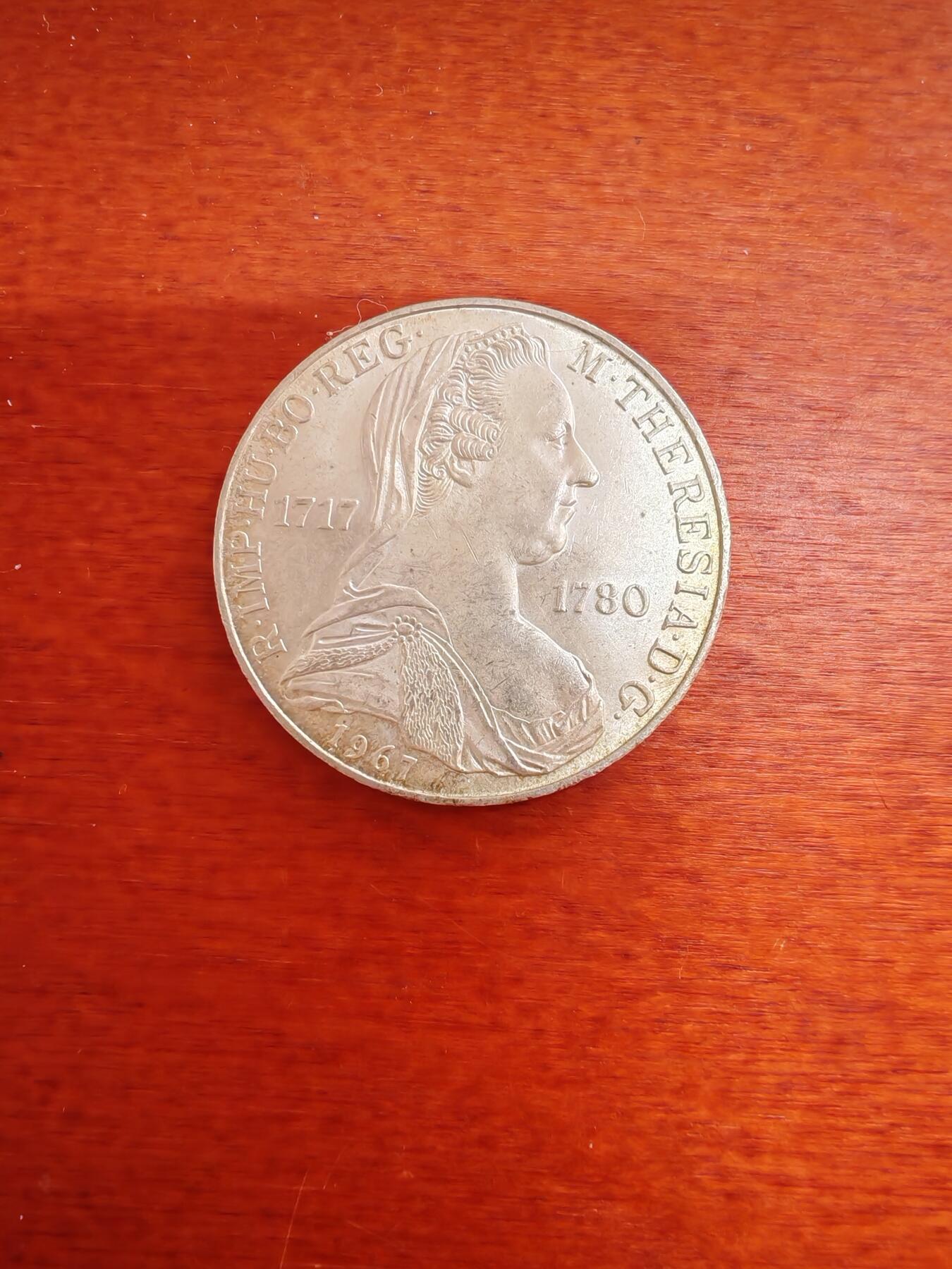长老汇蛇年精选第二十场拍卖 1967奥地利特雷西女王（俗称大奶妈）25先令银币