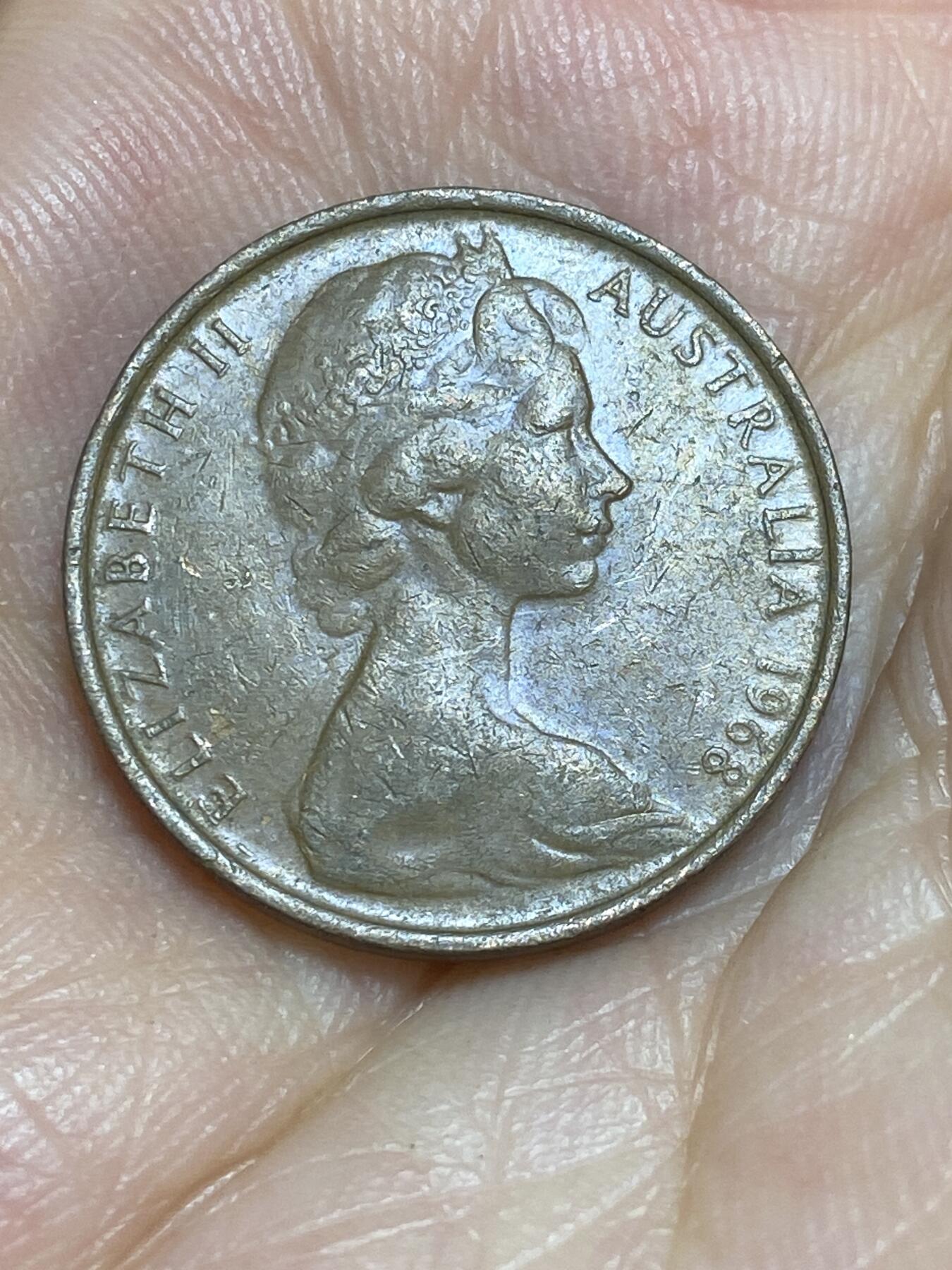 2025年第六十四场(总第九十场）外国好品散币(免佣金) 少见年份–澳大利亚🇦🇺1968年2分(伊丽莎白二世中年花冠)
