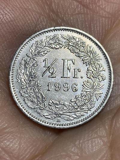 2025年第六十四场(总第九十场）外国好品散币(免佣金) - 瑞士🇨🇭1996年1/2法郎