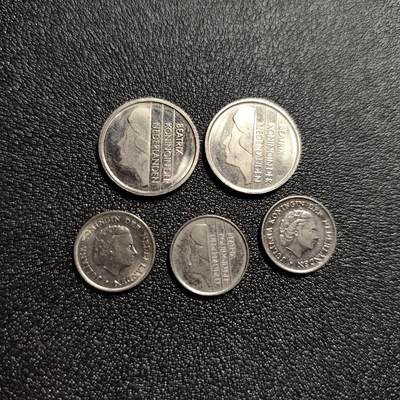 泉币菌-第50场-周末捡漏场 荷兰组合币5枚