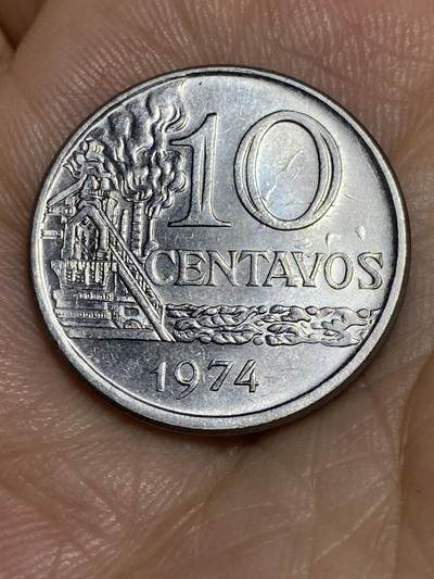 2025年第六十五场(总第九十一场）外国好品散币(免佣金) - 巴西🇧🇷1974年10分