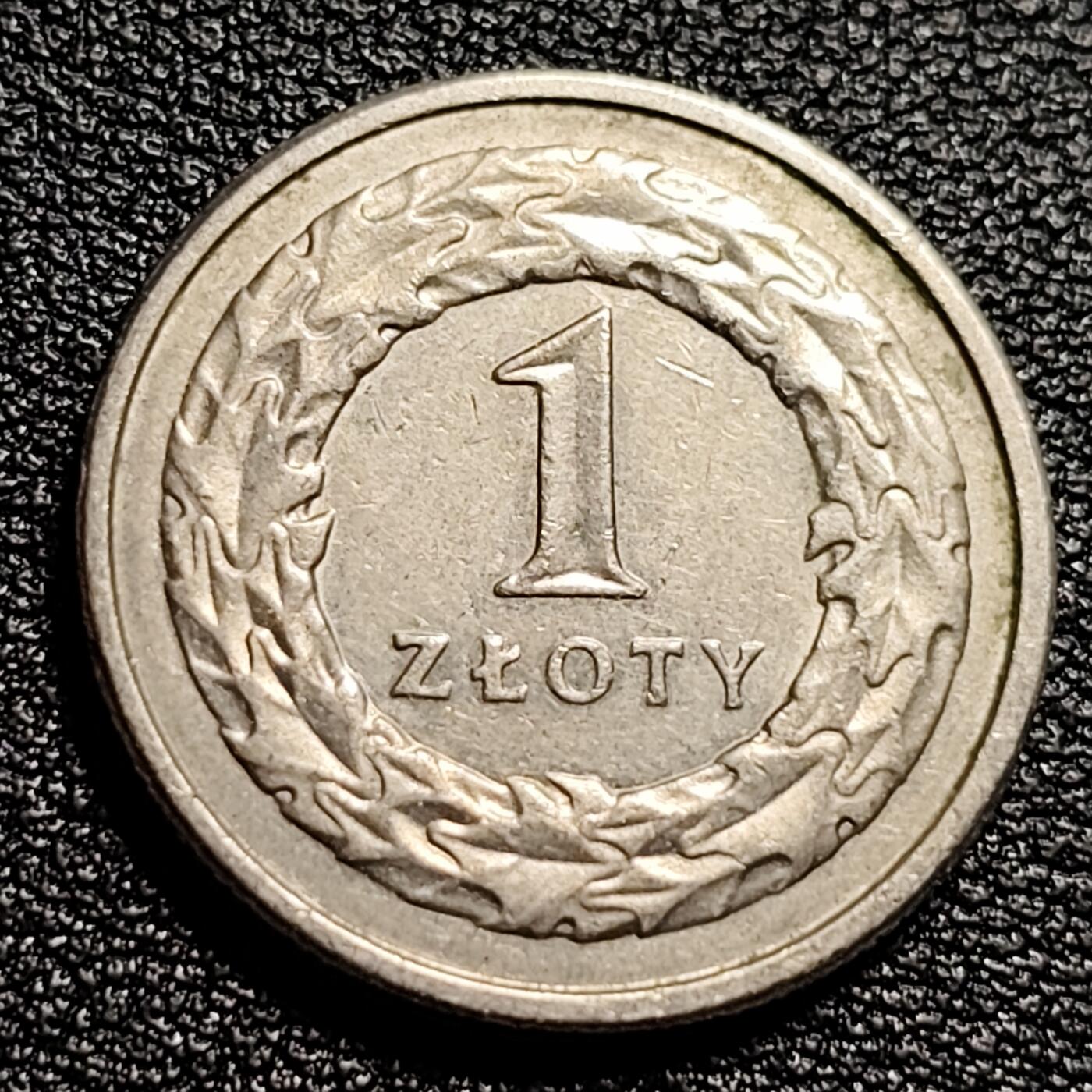 泉币菌-第50场-周末捡漏场  波兰 1995年1兹罗提硬币 23mm 镍币