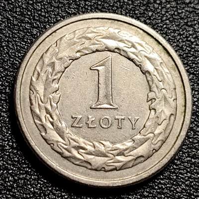 泉币菌-第50场-周末捡漏场 -  波兰 1995年1兹罗提硬币 23mm 镍币