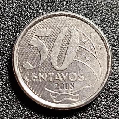 泉币菌-第50场-周末捡漏场 巴西50分 历史学家里约布兰科 直径22.9mm 厚重