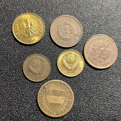 泉币菌-第50场-周末捡漏场 欧洲组合币6枚