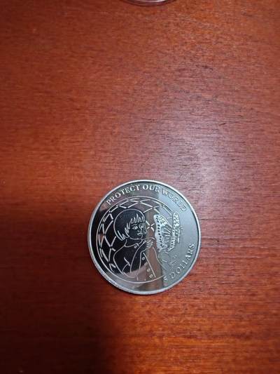 长老汇蛇年精选第二十场拍卖 1992库克群岛保护我们的世界5元精制银币