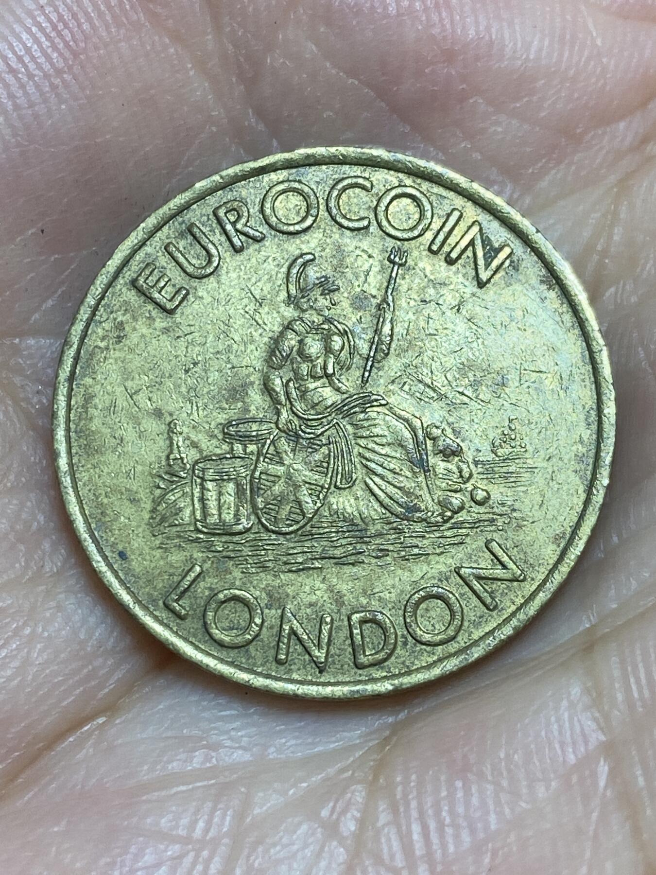 2025年第六十四场(总第九十场）外国好品散币(免佣金) 英国🇬🇧伦敦不列颠女神图案代币